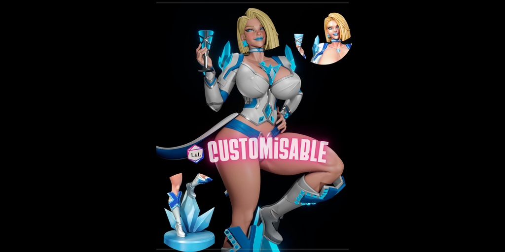Emma Frost resin figure Marvel Rivals - SFW / NSFW Options – Hand Painted  26cm-10''