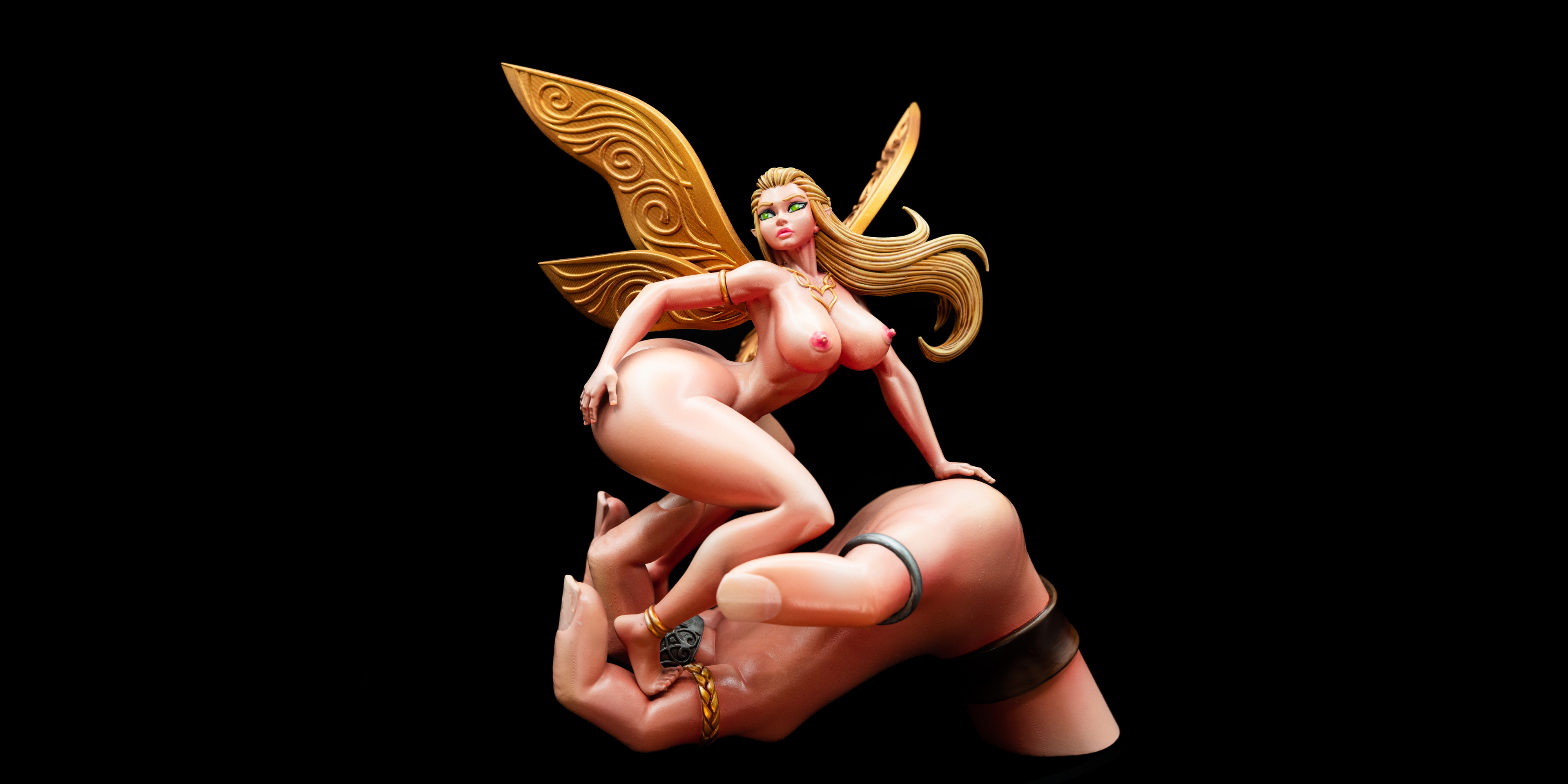Fairy Slave  - NSFW/SFW/FUTA Options – Hand-Painted Erotic Fantasy Figure Inspired by Tinkerbell20cm-7