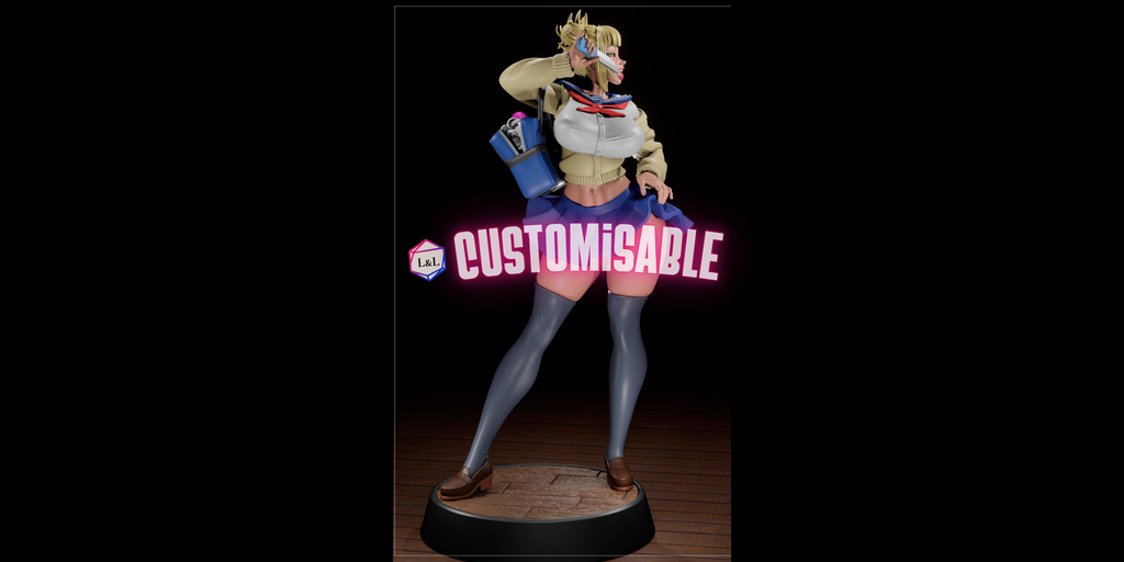 Himiko Toga Villain Waifu – My Hero Academia Collectible Figure – Fantasy Art – SFW / NSFW Options