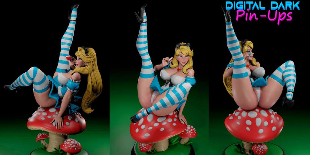 Alice in Wonderland  nude figure