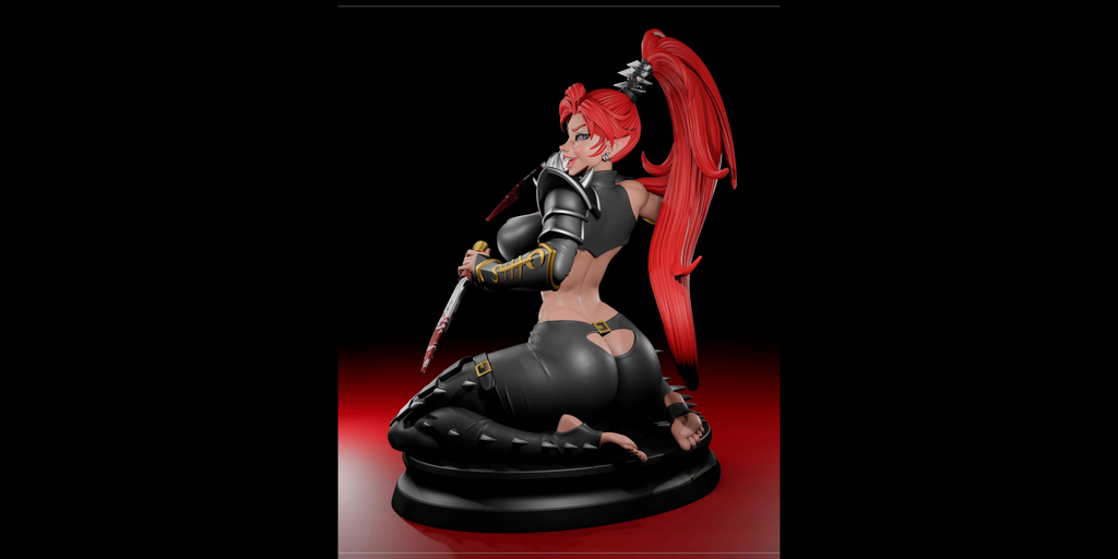 Lelith Hesperax Resin Statue – SFW / NSFW / FUTA Options – Hand-Painted Erotic Warhammer 40k Drukhari Figure 17cm-6''