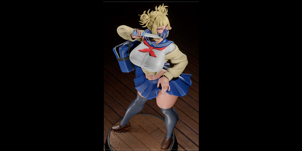 Himiko Toga Villain Waifu – My Hero Academia Collectible Figure – Fantasy Art – SFW / NSFW Options
